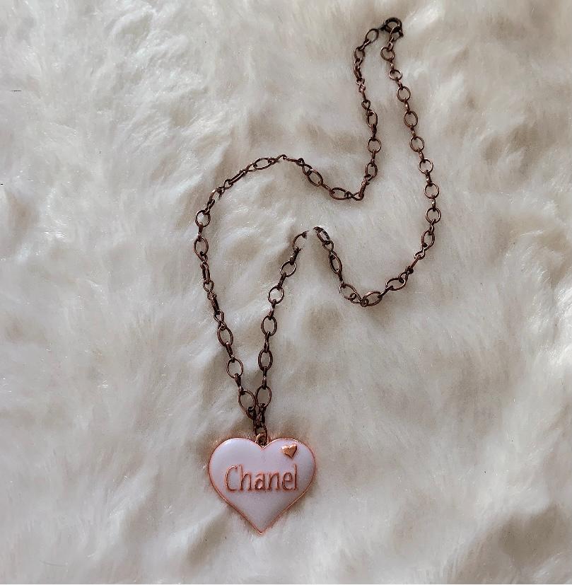 Sharing my new CHANEL Pink Heart necklace